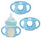 3pcs Silicone Sleeves for Bottles for Philips Avent, Curved Design Silicone Bottle Sleeve Anti-Breakage Bottles Holder Bottle Protector Compatible with Philips Avent 4oz(Blue)