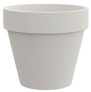 Tera Grand Pot en résine Standard One, Pot pour extérieur et intérieur, Technique de Rotation, Pots pour Plantes et Arbres, résistant aux UV, résistant au Gel, (Blanc, 100 cm)