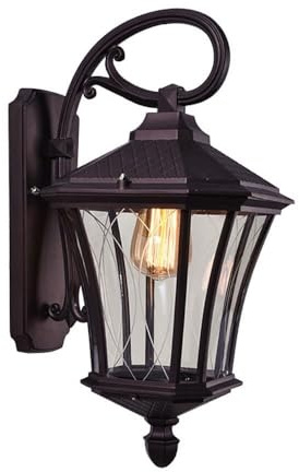Lanterna a parete per esterni Lanterna da parete europea a tenuta stagna Lampada da parete for esterni antica Lampada da parete vintage Lampada da parete for esterni Lampada da parete con paralume in