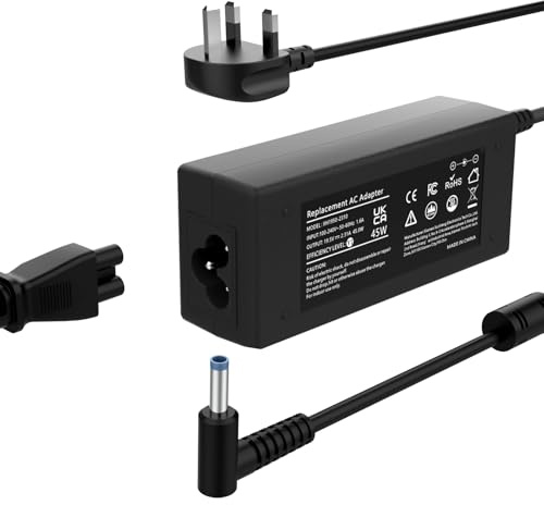 45W Laptop Charger Compatible with HP Pavilion X360 11 13 15 17/Stream 11 13 14 /Elitebook 840 850/ProBook 430 440 450/Envy/Spectre X360 Smart Blue Tip AC Adapter