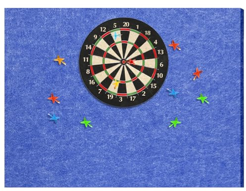 KEAGAN Dartboard-Wandschutz, Dartboard-Umrandung, Wandschutz aus Filz, Dartboard-Wandschutz, Selbstklebend, Gespleißte Wandumrandung, Dartboard-Rückseite, Filz-Wandfliesen, Korkplatte