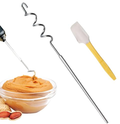 Batidora de pasta orgánica, varilla agitadora, utensilio de acero de remezcla rápida, amalgamador seguro de salsa viscosa | Batidora manual ergonómica de agarre cómodo para marinados, aderezos y