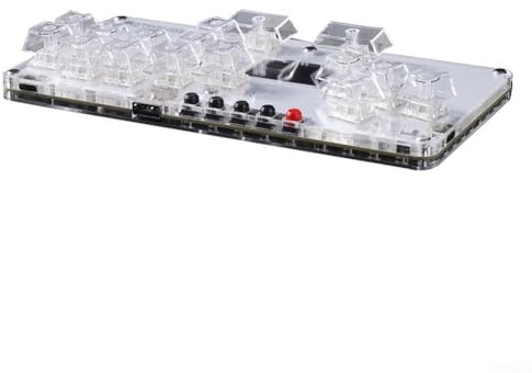 YobiLife MustFun per Hitbox Mini Controller Stickless per PC per PS4 per PS3 e Switch con latenza di 1 ms e connessione di tipo C (bianco)