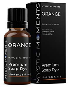 Mystic Moments | Orange - Highly Concentrated Soap Dye 10ml | Perfect for Soap Making, Creams and Lotions