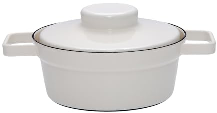 Riess, 2111-211, Kasserolle mit Deckel Ø 20cm, AP GREY, Weiß, Emaille, Vol. (rec.): 1,2 Liter, Made in Österreich, LBH: 28,0x20,5x8,2cm, 1,930kg, Induktionskocher kompatibel