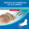 Epitact | Barrettes Sous-Diaphysaires | Orteils en Griffe, en Marteau, Cors | Allongent Confortablement les Orteils, Limitent la Formation de Cors | Soulagent Immédiatement | Innovation Française (L)