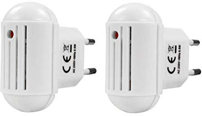 Alma Garden 2X Insektenvertreiber für Steckdose Ultraschall Insektenschutz Mückenschutz