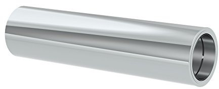 Tecnovis kürzbares Längenelement 1000mm Länge mit integriertem Wandfutter für doppelwandige Schornsteine DW; Innen/Außen je 0,5 mm Wandstärke; Ø 160mm Innendurchmesser, Edelstahl