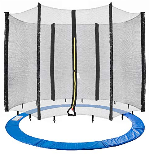 Arebos Trampolin Randabdeckung und Netz | Ersatznetz | Sicherheitsnetz | Gartentrampolin Trampolinnetz | Randabdeckung UV-beständig & wasserabweisend