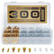 BAURIX® Flachsteckhülsen Set 300 Stück – Isolierte Kabelstecker Flachstecker Männlich & Weiblich – 2,8 mm, 4,8 mm, 6,3 mm Steckverbinder Sortiment