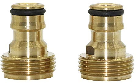 Gartenschlauchverbinder Universal-3/4 Außengewinde Hahnstück Landwirtschaft Schlauchadapter Wasserrohrfitting Car Wash Wasserhahn Schnellkupplung 1 Stk