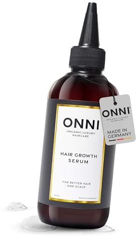 ONNI Sérum para el crecimiento del cabello, tamaño 200 ml, cuidado del cabello con follicusan y cafeína, suero de crecimiento del cabello y cuero cabelludo, fortalece las raíces del cabello y apoya la