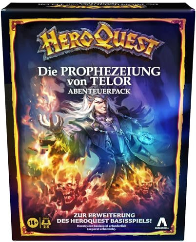 HeroQuest Die Prophezeiung von Telor Abenteuerpack, HeroQuest Basisspiel erforderlich, White, 178.001 mm x 55.001 mm x 238.001 mm