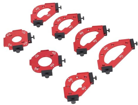 Modèles de Fraisage pour Routeur, Ensemble de Modèles de Rayon de Routeur, Modèles de Routeur de Gabarit de Rayon de Coin de Table W pour R10-R60