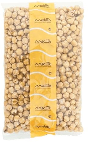 Meditts - Avellanas Tostadas Peladas 1 kg | 100% Naturales | Sin Sal ni Conservantes | Rico en Proteínas, Fibra y Grasas Saludables | Apto para Dietas Keto, Veganas y Vegetarianas