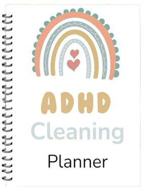 Planificateur de TDAH pour adultes, calendrier de nettoyage et liste de contrôle, organisateur quotidien, hebdomadaire, mensuel, livre de plan de nettoyage, planificateur quotidien pour adultes