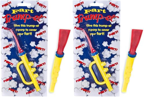 Boxer Gifts Novelty Fart Trumpet - Joke Gifts For Children - Funny Stocking Filler Toys For Kids - Silly Boys & Girls Birthday - Pass The Parcel Item (Pack of 2)