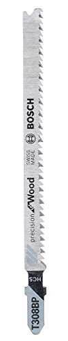 BOSCH Stichsägeblatt T 308 BP, Precision für Wood, 3-er Pack, 2608667399