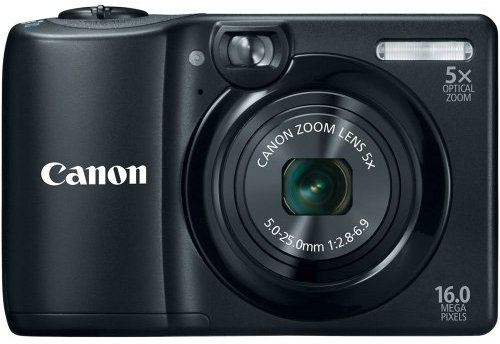 Canon PowerShot A1300 is 16.0 MP Digital Camera with 5X Digital Image Stabilized Zoom 28mm Wide-Angle Lens with 720p HD Video Recording Black (Renewed)