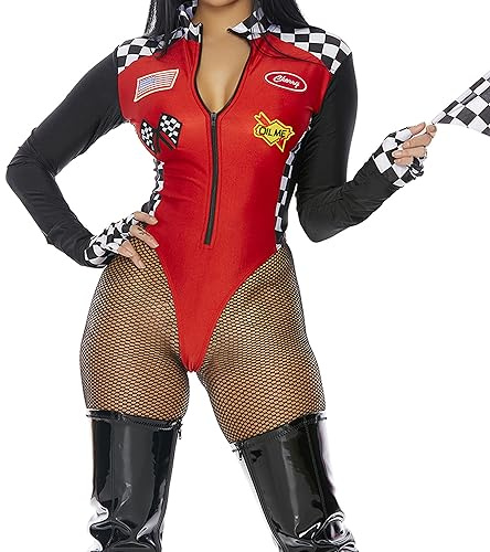 Forplay 550305 Wanna Race Sexy Racer Costume Adult Sized, Green
