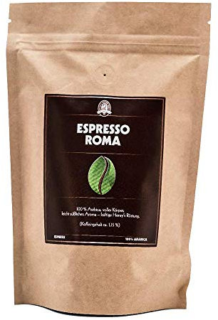 Henry´s Espresso Roma 1000g - schonende Röstung - voller Körper - wenig Säure - erlesene Qualität - Kaffeebohnen direkt vom Bauern