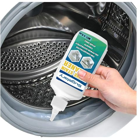 Sugelary Mold Stain Cleaner, 5 fl oz Mold Stain Cleaner Gel for Washing Machine, Home Stain Cleaning Gel for Fridge, Tile, Grout, Sink and Bathroom Use