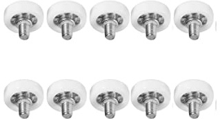 10 Stück Laufrolle mit Gewinde Gleitrolle Schubladenrolle Kunststoff Möbelrolle Positionierrolle Schublade Lagerrolle M6 Ø22
