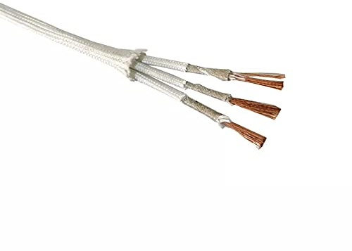 SLOYCA 500° Hochtemperaturkabel 2-adrig 3-adrig Draht Hitzebeständig Glimmer Geflechtdraht Feuerfest 0,5mm 0,75mm 1,0mm 1,5mm 2,5mm 4,0mm 1St (Color : 3 core, Size : 15 AWG 1.5mm)