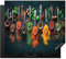 KitchenYeah© Cubre Vitrocerámica - Tapa Protectora para Induccion 60x52 cm - Hierbas - Especias - Cucharas