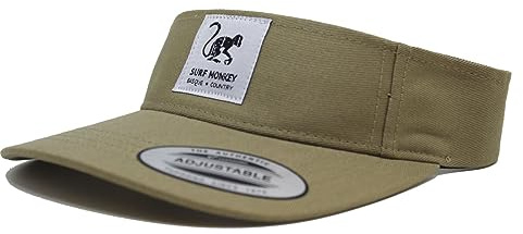 Surf Monkey Visier für Herren/Damen – Golf/Tennis – Einheitsgröße – Baumwolle