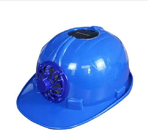 Casque de sécurité pour Ventilateur 29 X 23 X 15 Cm, Pare- alimenté par Cellule Solaire à Refroidissement Avant, avec perméabilité à L'air, pour Chantier de Construction
