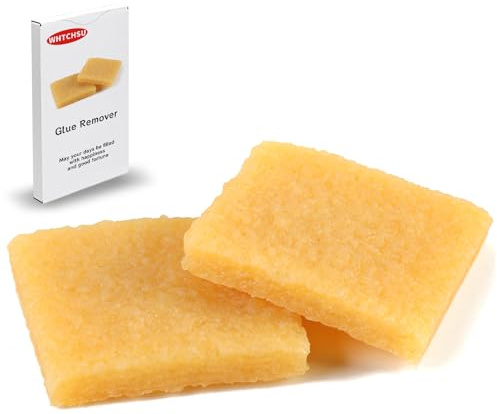 2pcs Glue and Residue Eraser Rubber Cement Cleaner for Removing Adhesive and Residues from Paper Plastic and More