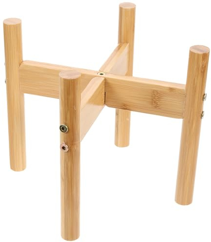 Housoutil Support Gamelle Surélevée Pour Chien Et Chat En Support De Pour Animaux De Compagnie 20 X 20 X 4 cm Avec 4 Colonnes 2 Planches Et Vis