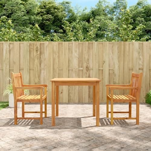 XGWKCNV Gartenmöbel-Set, 3-teilig, Massivholz, Akazie, Gartenmöbel-Sets
