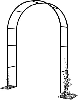 Pérgola de arco de metal para jardín de boda, ligera, decoración de fiesta nupcial para uso en interiores y exteriores, perfecta para soporte de plantas de clemátides y rosas