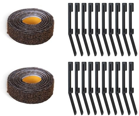 Alberts Schneckenzaun mit Erdspießen | schwarz | 6000mm x 40mm | Schneckenstopp | Schneckenabwehr für Topfpflanzen und Hochbeete | Schneckenschutz | Schneckenstopp Rasenkante