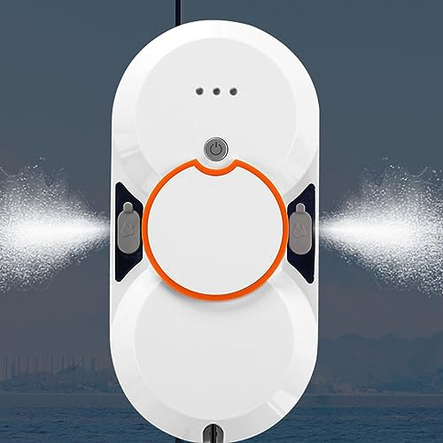 Robot limpiacristales, Aspirador Inteligente de 5600 pa con pulverizador de Agua automático y Control Remoto, Ideal para Interiores y Exteriores de Edificios de Gran Altura, Color