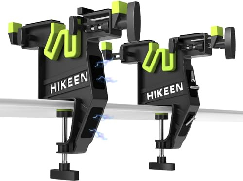BOOSTEADY Ski- und Snowboard-Schraubstock Verstellbarer Ski Vise für Tuning mit rutschfesten Gummipads für Waxen in horizontaler, vertikaler & 45° Position, 2-teilig