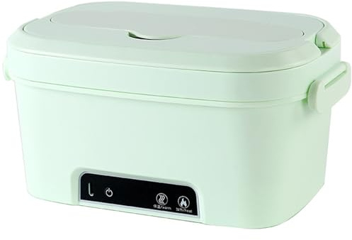 Portapranzo elettrico senza fili, portapranzo riscaldato da 1, 5 litri con batteria da 7800mAh, scaldavivande portatile verde per ufficio, auto e attività all'aperto per uso quotidiano