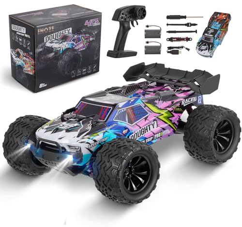 Ferngesteuertes Auto,4WD RC Auto 1:16 60 +km/hHochgeschwindigkeits RC Monster Truck 2,4 GHz Rennwagen Wasserdicht Geländewagen,Crawler Spielzeug Geschenkfür,Doppelkarosserie 9501E