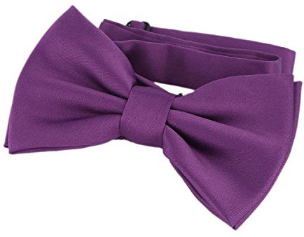 DonDon pajarita corbatín lila ya atado ajustable