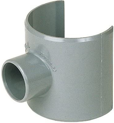 Selle de raccordement PVC gris Femelle Ø 100 32 mm Girpi | Selle de raccordement PVC gris - Femelle Diamètre 100 - 32 mm - Girpi