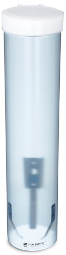 San Jamar C3165FBL Distributeur de gobelets à eau, distribution par le dessous, modèle moyen, Bleu (Pack de 24)