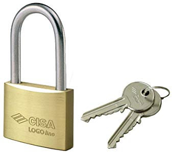 CISA 121011400, Lucchetto Arco Lungo Locking Line, Ottone, 40 mm