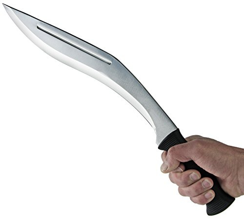 Nerd Clear Machete Kukri Busch-Messer Busch-Messer Silver Gurkha mit Nylonscheide 49cm