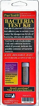 DIY PurTest Bacteria Water Test Kit With Bacteria, Nitrate, Nitrite Tests - MADE IN USA