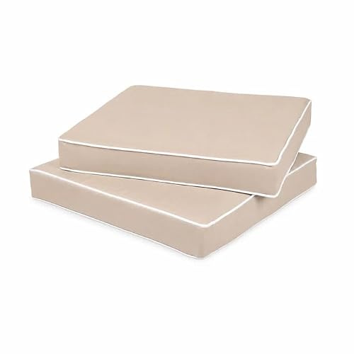 Alfresia Large Chair Seat Pads Set of 2 Thick Padded Cushions