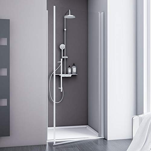 Schulte Alexa Style 2.0 Duschkabine Drehtür für Nische 192 x 80 x 2 alunatur ESG klar hell D321004 01 50