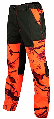 Treeland - Pantalon renforcé Maquisard Orange Camouflage T582