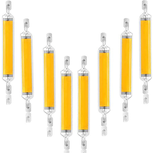 R7s Led Bulb 78mm, 10W T3 Dimmable R7S Light Bulbs, 100W Halogen Bulb Replacement, Double Ended Base R7s LED for Work Lights, Security Lights, Landscape Lights,Natural White 4000k,8Pack